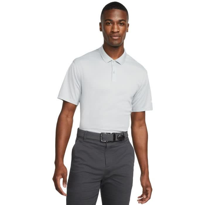 Nike Dri-FIT Victory Polo in white with black accents